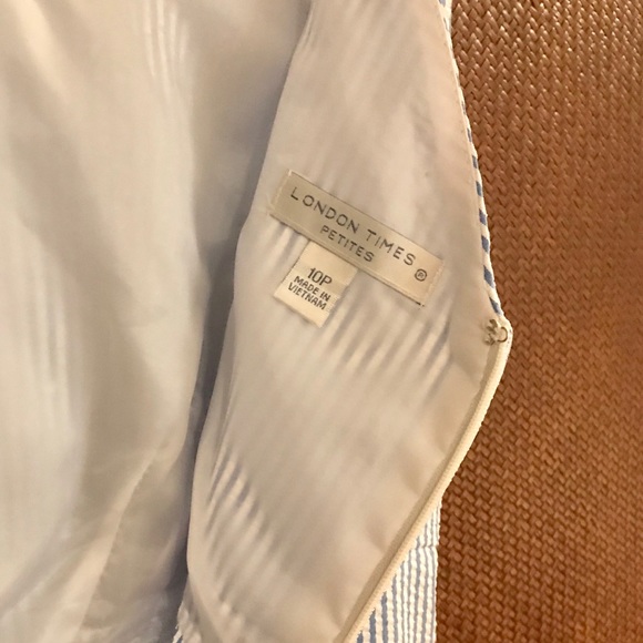 London Times seersucker sleeveless dress - Picture 4 of 5